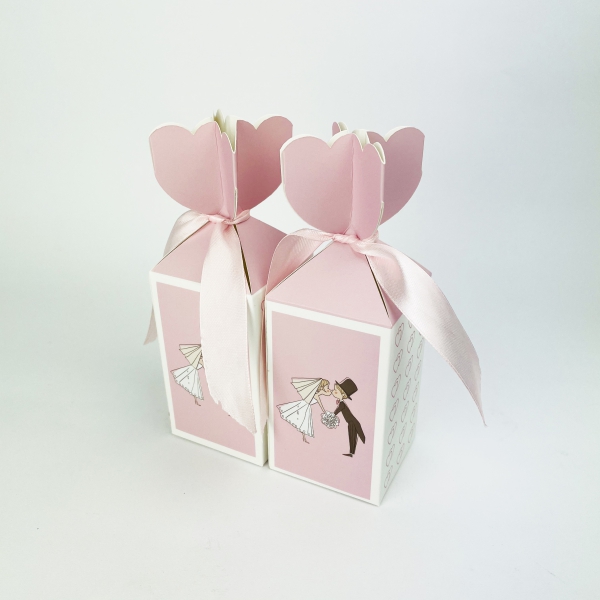 喜糖盒(he)-粉色婚禮